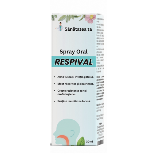 Spray pentru Curățarea Plămânilor și Anti Tuse - RESPIVAL