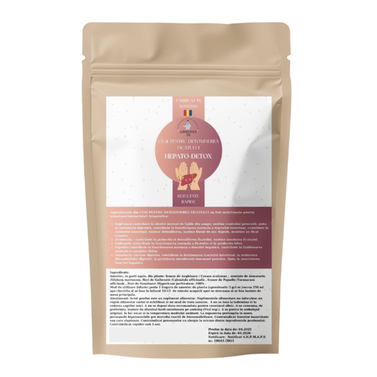 Ceai natural cu plante pentru echilibru digestiv și metabolism sănătos