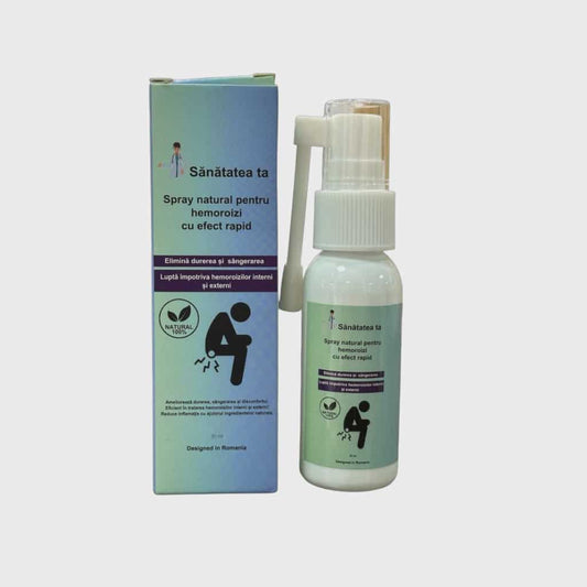 Spray cu plante pentru calmarea disconfortului anal