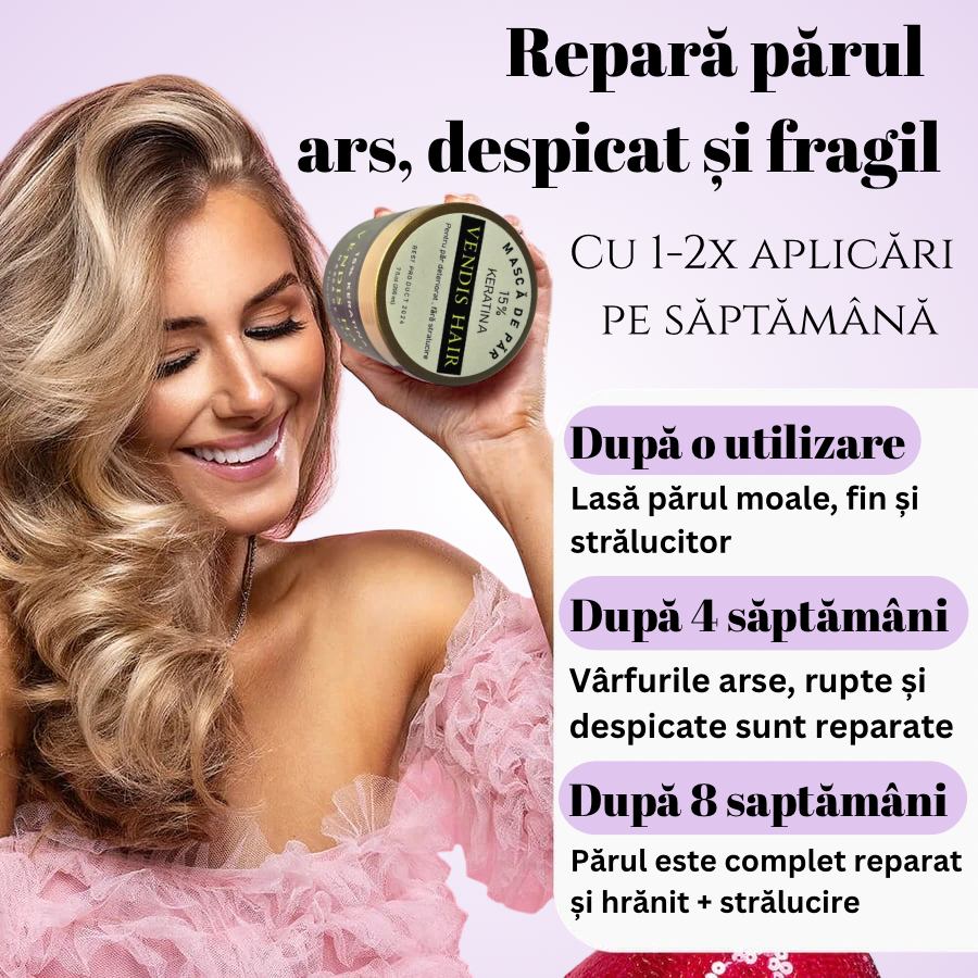 Mască Reparatoare cu Keratină pentru păr ARS ȘI USCAT