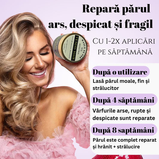 Mască Reparatoare cu Keratină pentru păr ARS ȘI USCAT