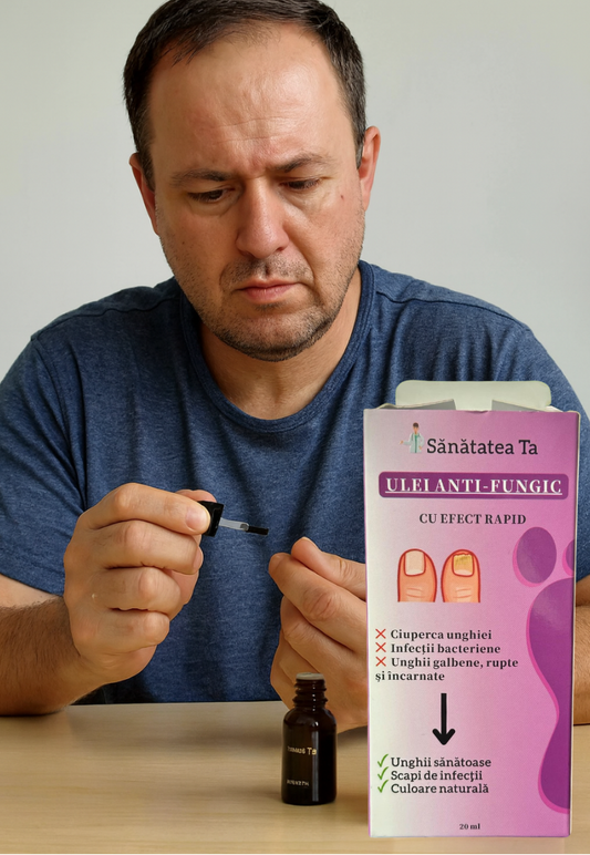 Ulei natural pentru îngrijirea unghiilor și pielii sensibile