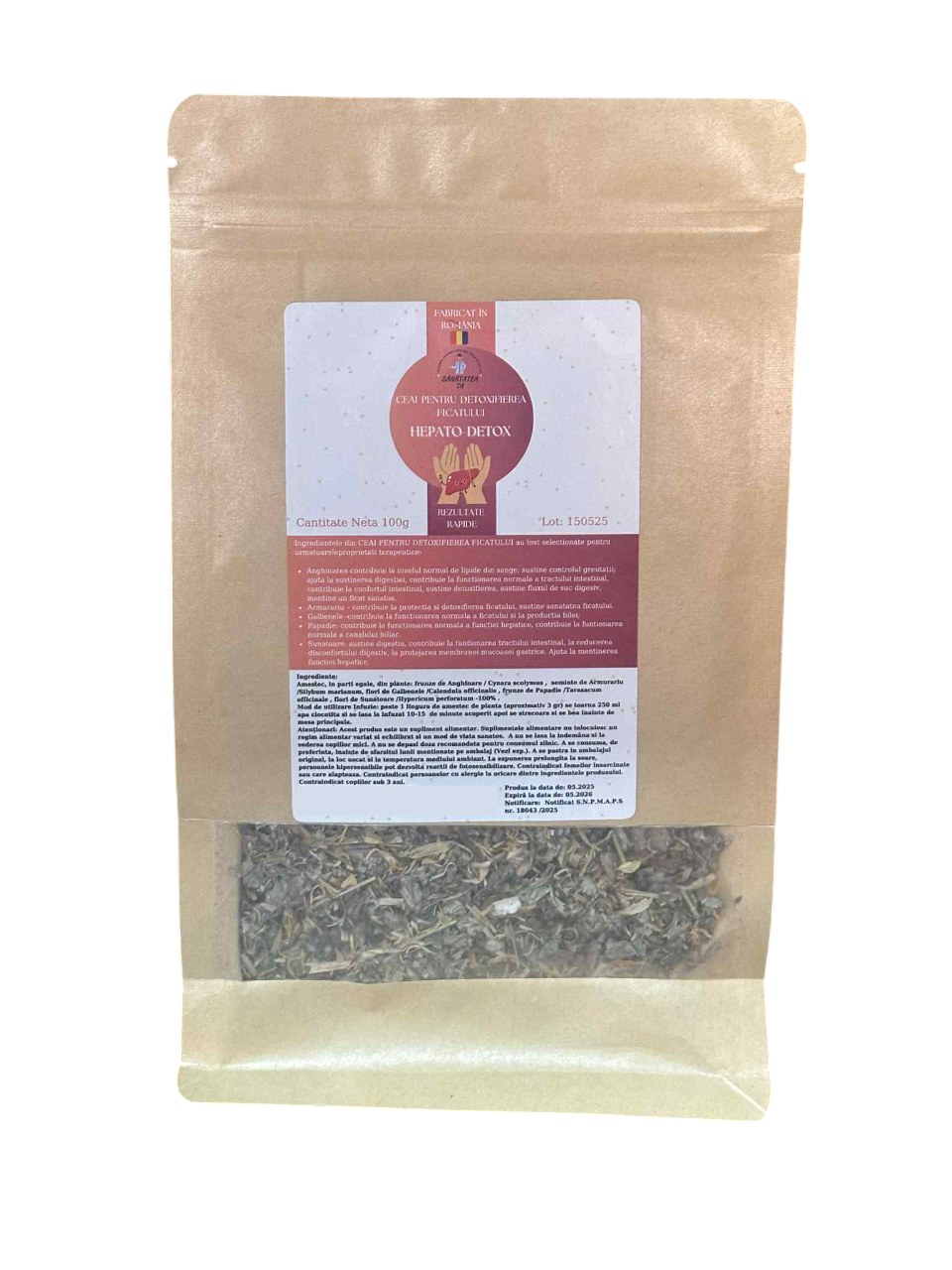 Ceai natural cu plante pentru echilibru digestiv și metabolism sănătos